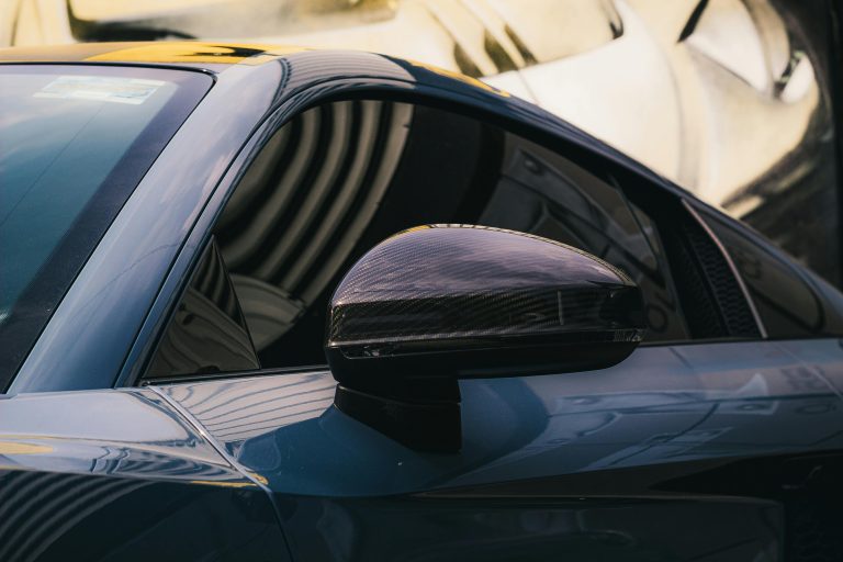 Detailed shot of black car